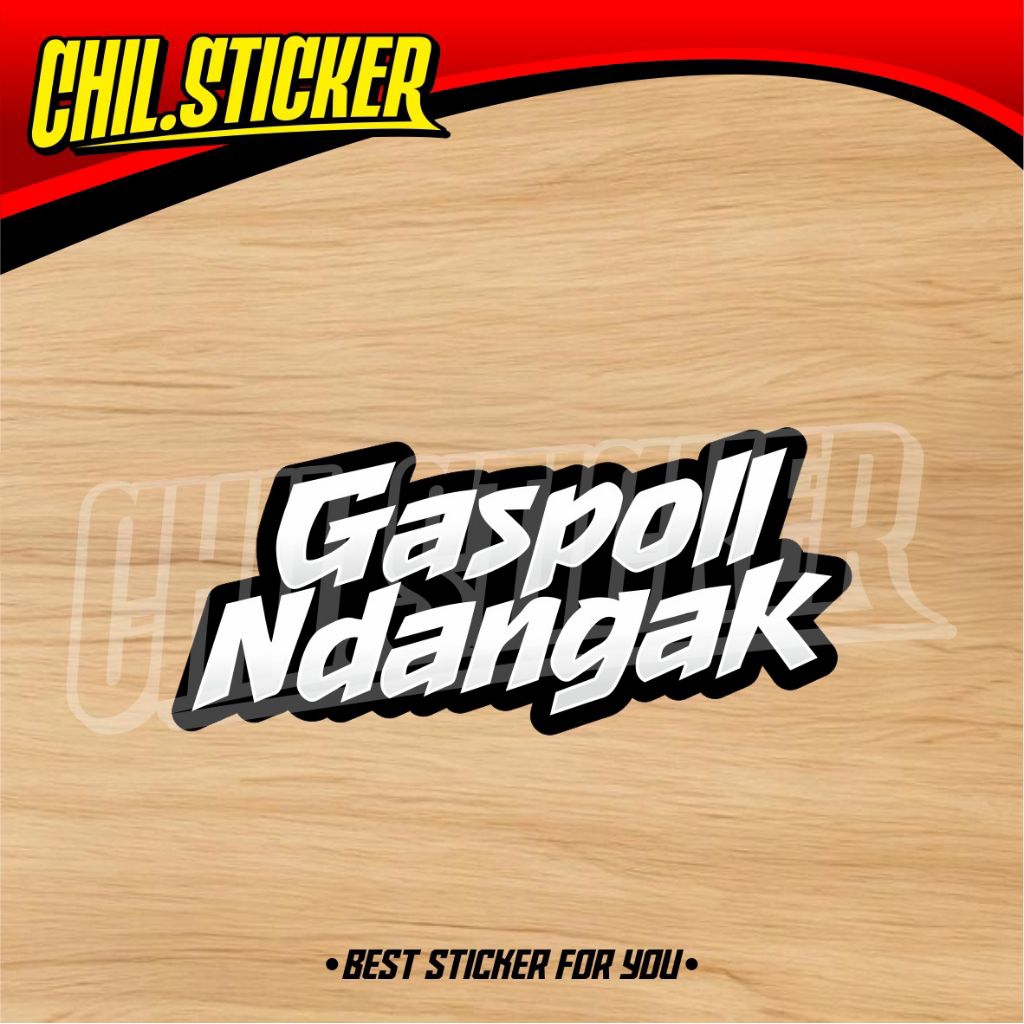 STIKER GASPOL NDANGAK KICAU MANIA sticker gas poll ndangak ndarboy genk