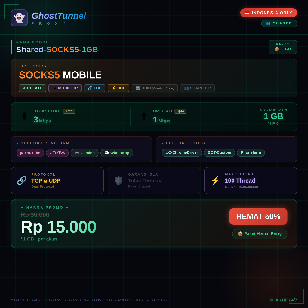 SHARED SOCKS5 - MOBILE