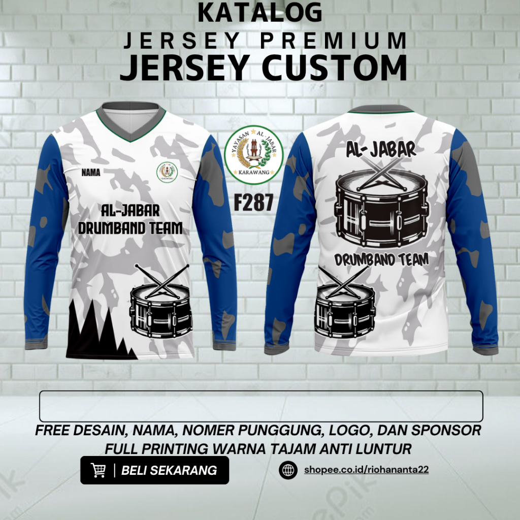 Kaos Jersey DRUMBAND CUSTOM / JERSEY PREMIUM
