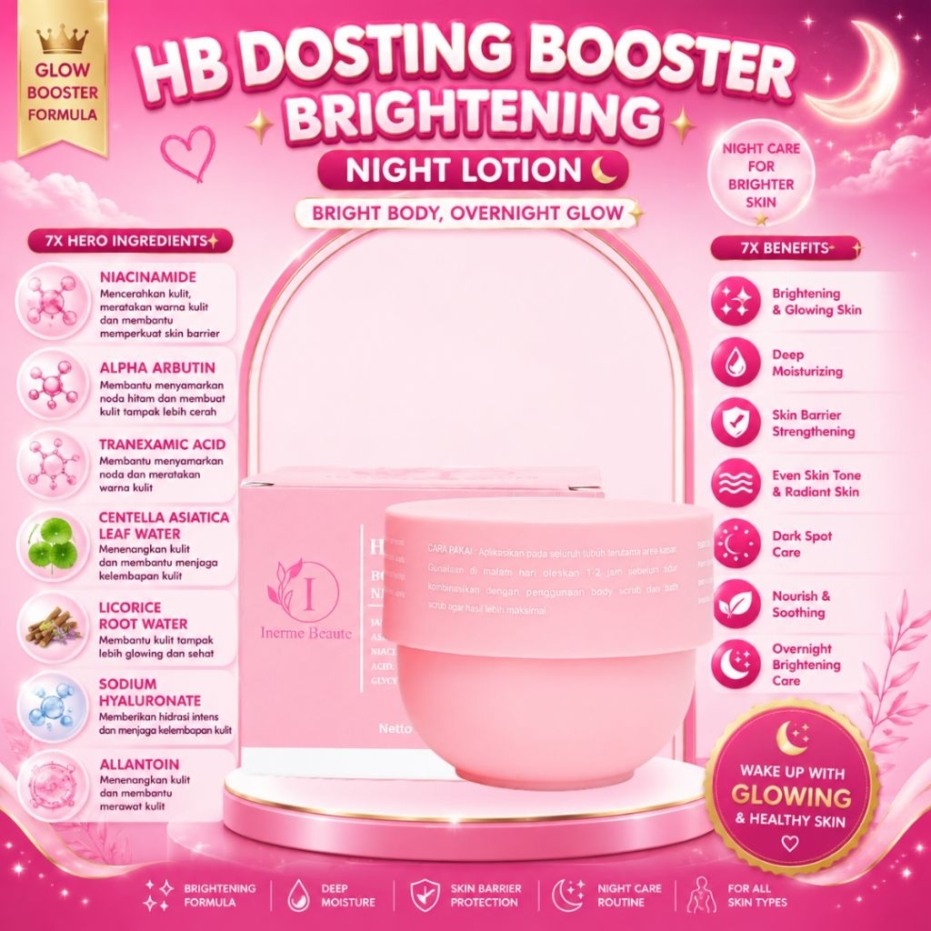 Inerme Beaute HB Dosting Booster Brightening Night Lotion 150g