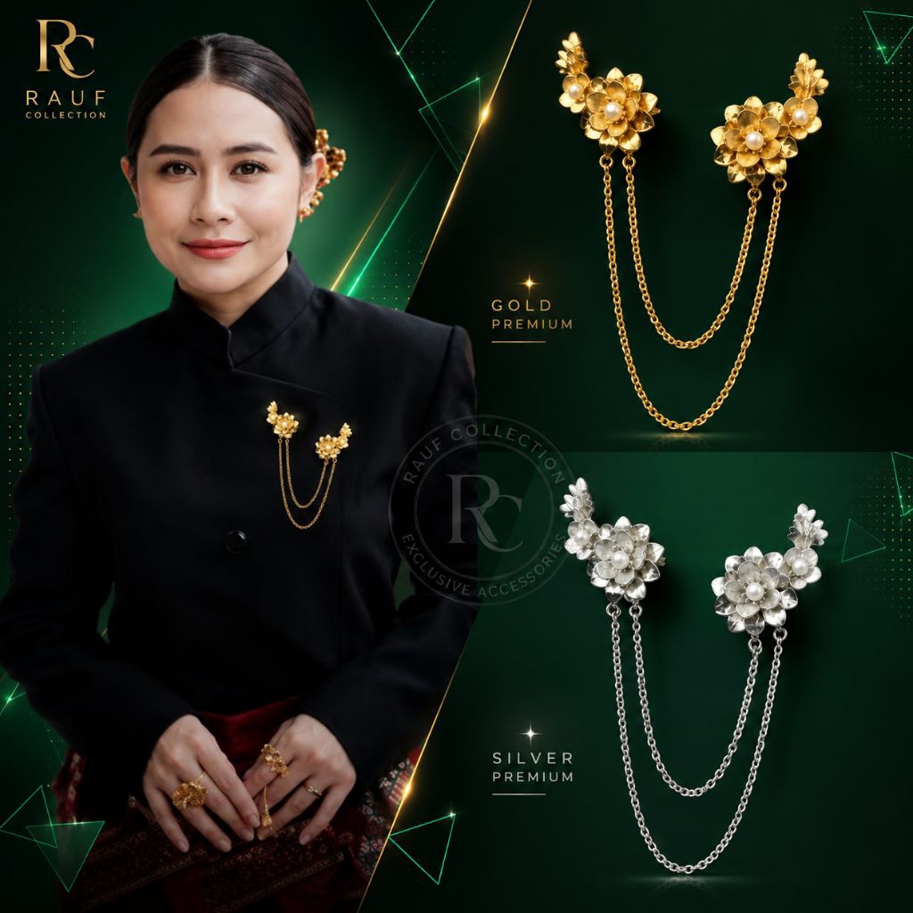 Bros rantai kebaya set Ninggrat Bros rantai kebaya Janggan Bros Rantai kebaya set Bunga Elegan Bros 