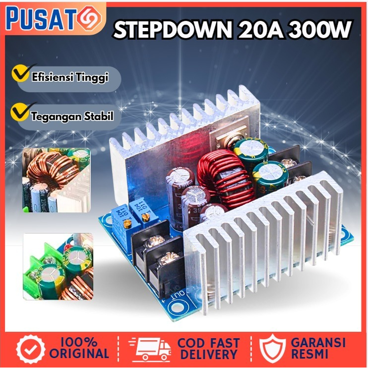 DC-DC STEP DOWN CA CC ADJUSTABLE BUCK CONVERTER POWER SUPPLY 20A 300W