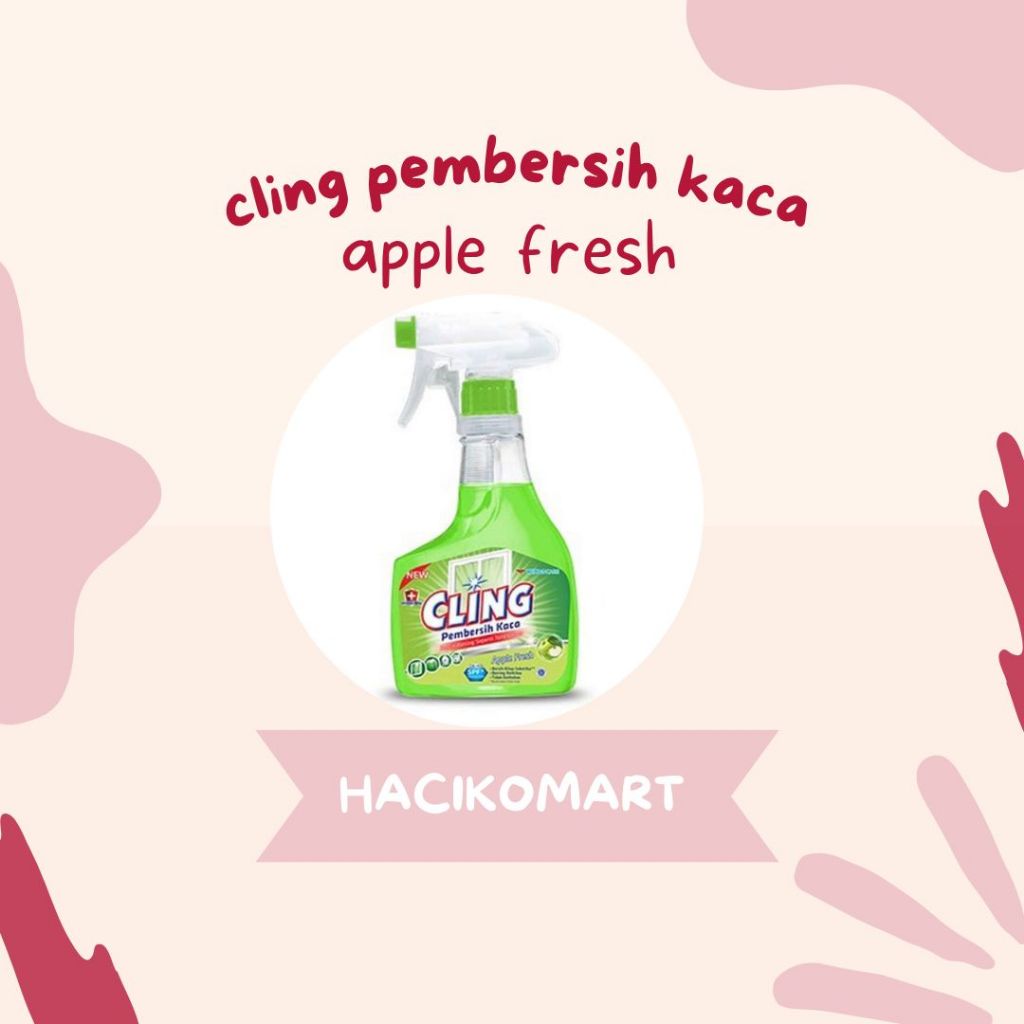 cling pembersih kaca apple fresh 440ml