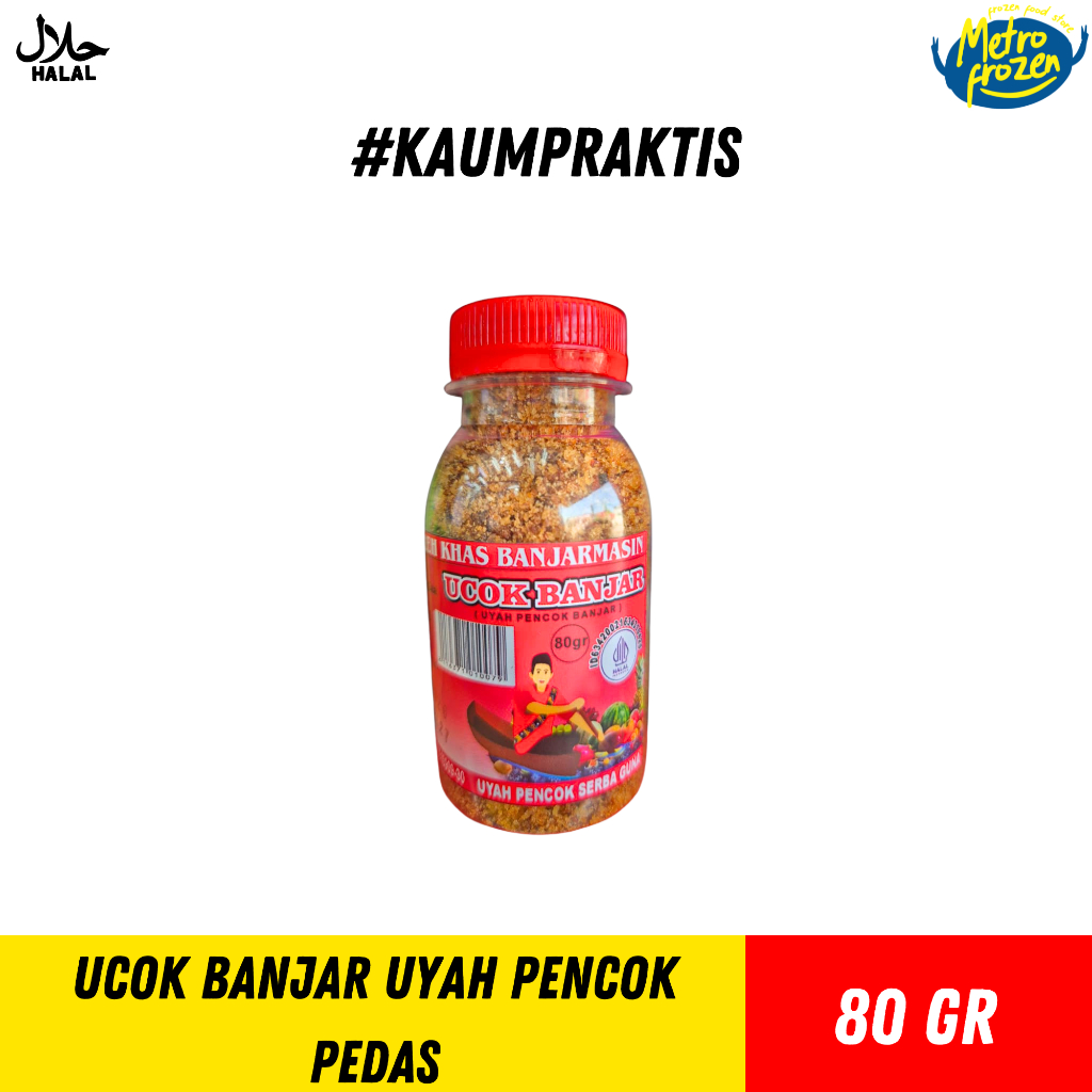 UCOK Banjar Uyah Pencok 80gr //samba pencok manis //uyah pencok pedas //ucah acan
