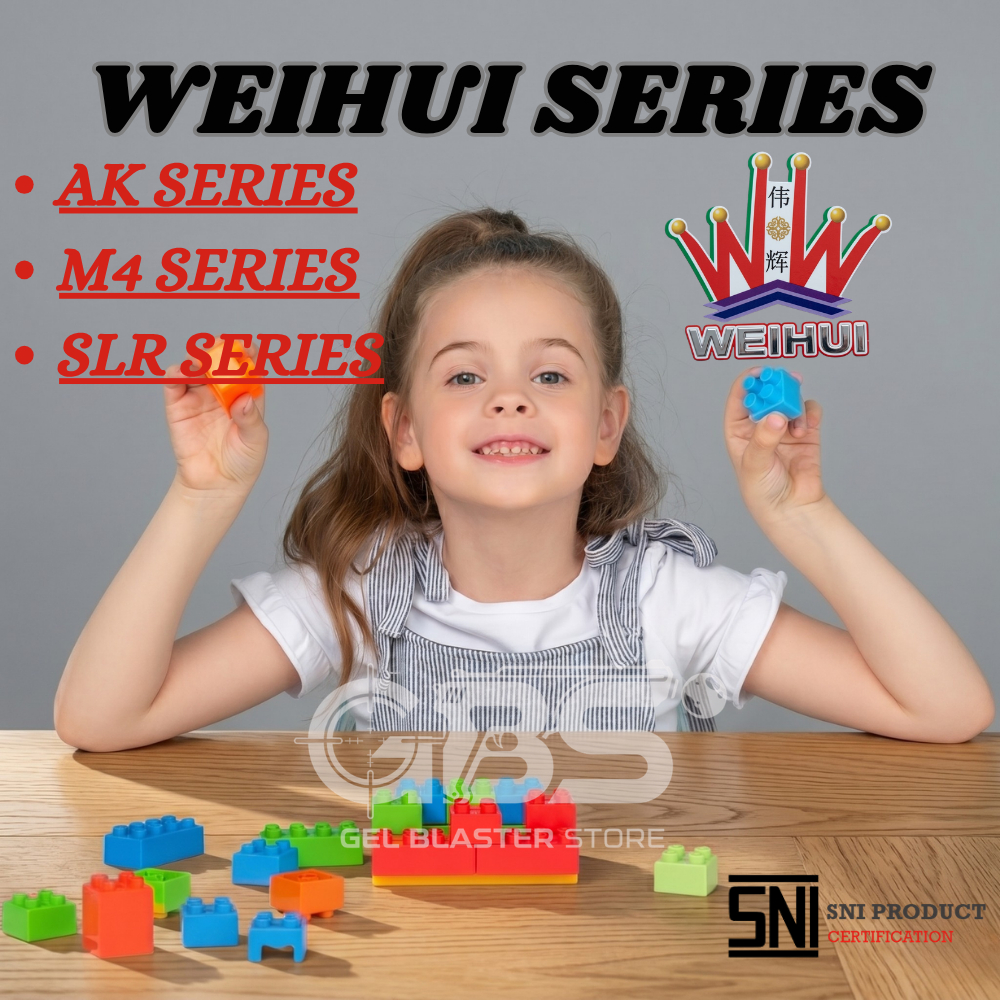 GBS Mainan Susun Balok Anak WEIHUI SERIES 1:1 Latihan Oral Anak Hobby Version