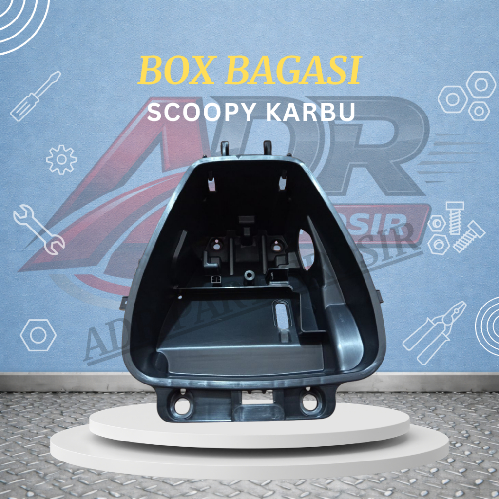 Box Bagasi Honda Scoopy Karbu Box Bagasi Bawah Jok Scoopy Karbu Bok Bagasi Helm Scoopy Karbu KYT