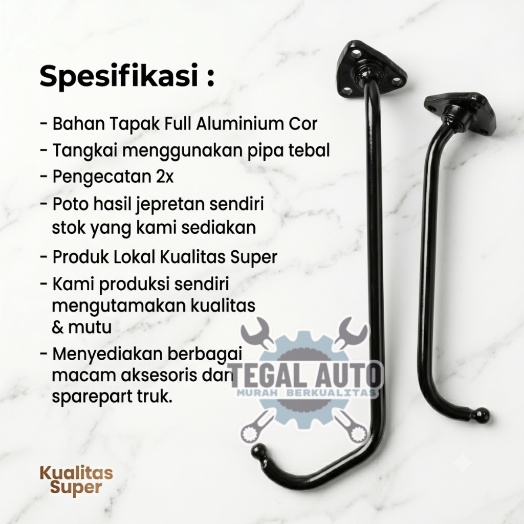 GAGANG SPION PS100 (Sepasang) / GAGANG SPION UMPLUNG / GAGANG SPION PS120 / TANGKAI SPION PS100 / SP