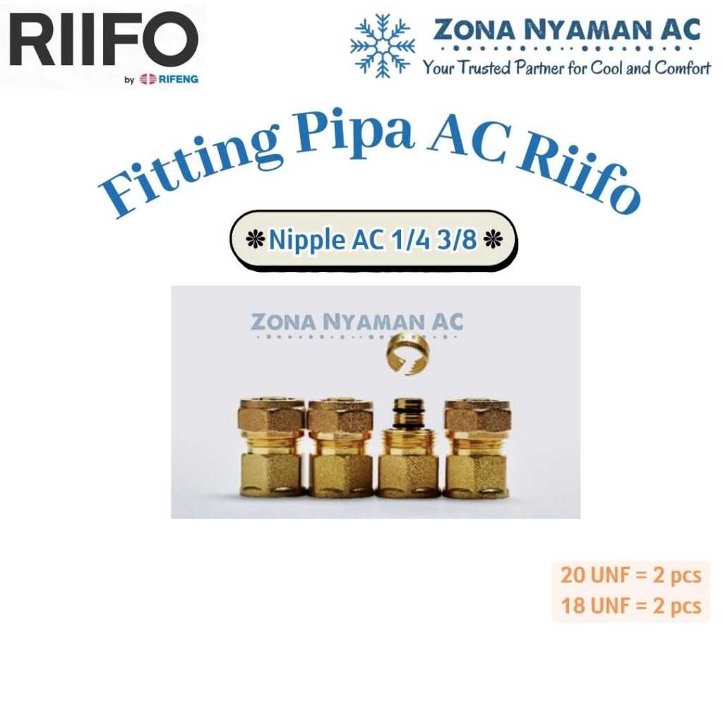 Konektor/ Fitting Pipa AC Multilayer Rifeng ke Unit AC pipa uk. 1/4 3/8