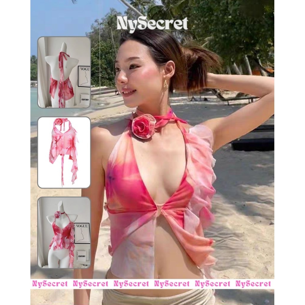 NySecret__ Halter Tank Top Bra, atasan wanita, baju wanita, baju pantai, baju pesta