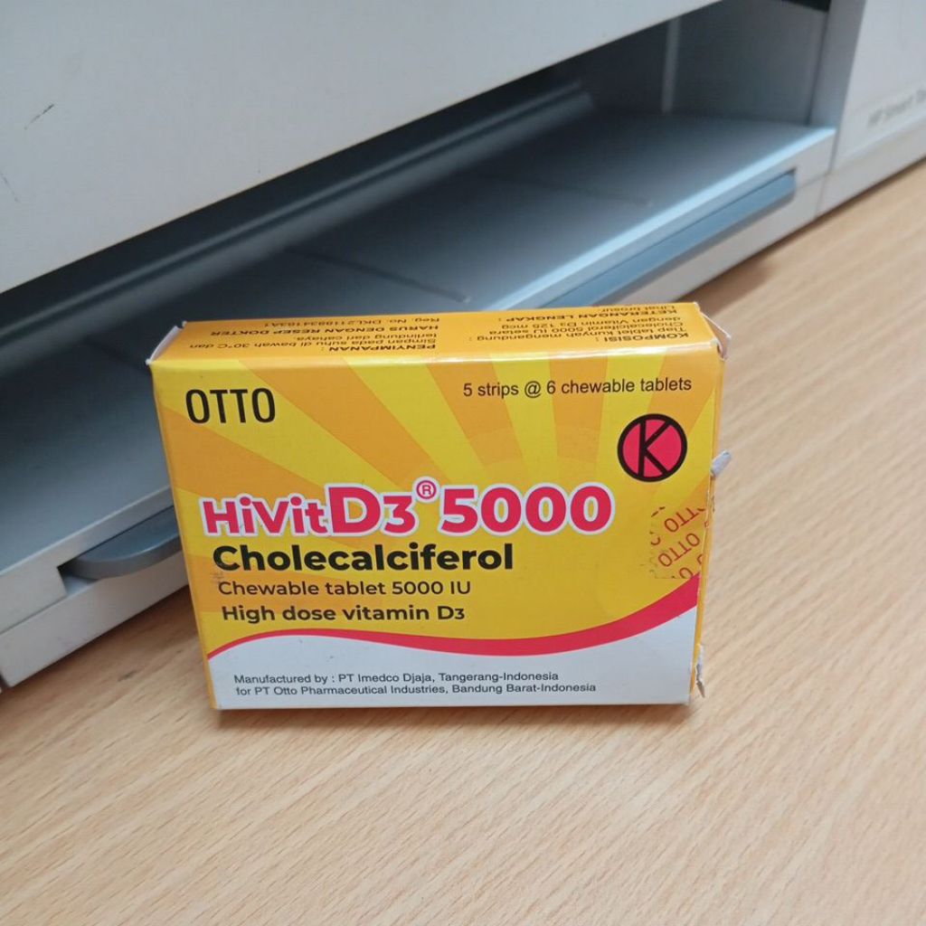 Hivit D3 5000 1 strip isi 6 tablet