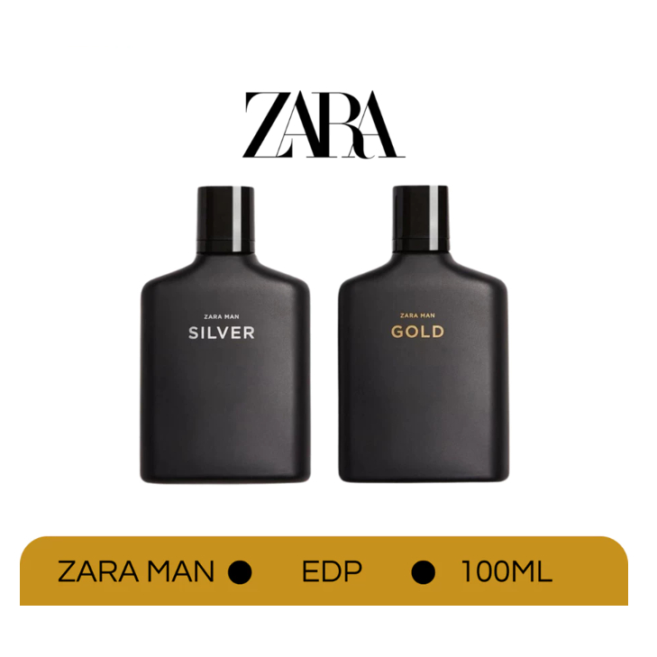 Zara Man Parfume - Parfume Pria Zara Man Glod & Silver 100ml Segel Original + Paperbag Zara