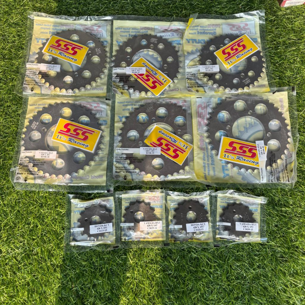 GEAR SSS DEPAN BELAKANG 428 GEAR SSS SET RANTE SSS