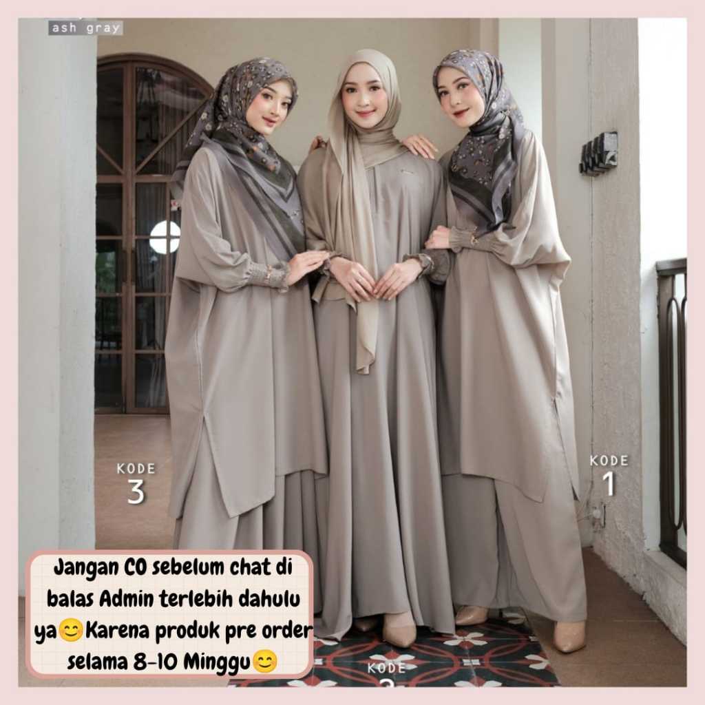 Khadeeja abaya by Artie daily OPEN PRE ORDER (READY AGUSTUS 2026) gamis cantik