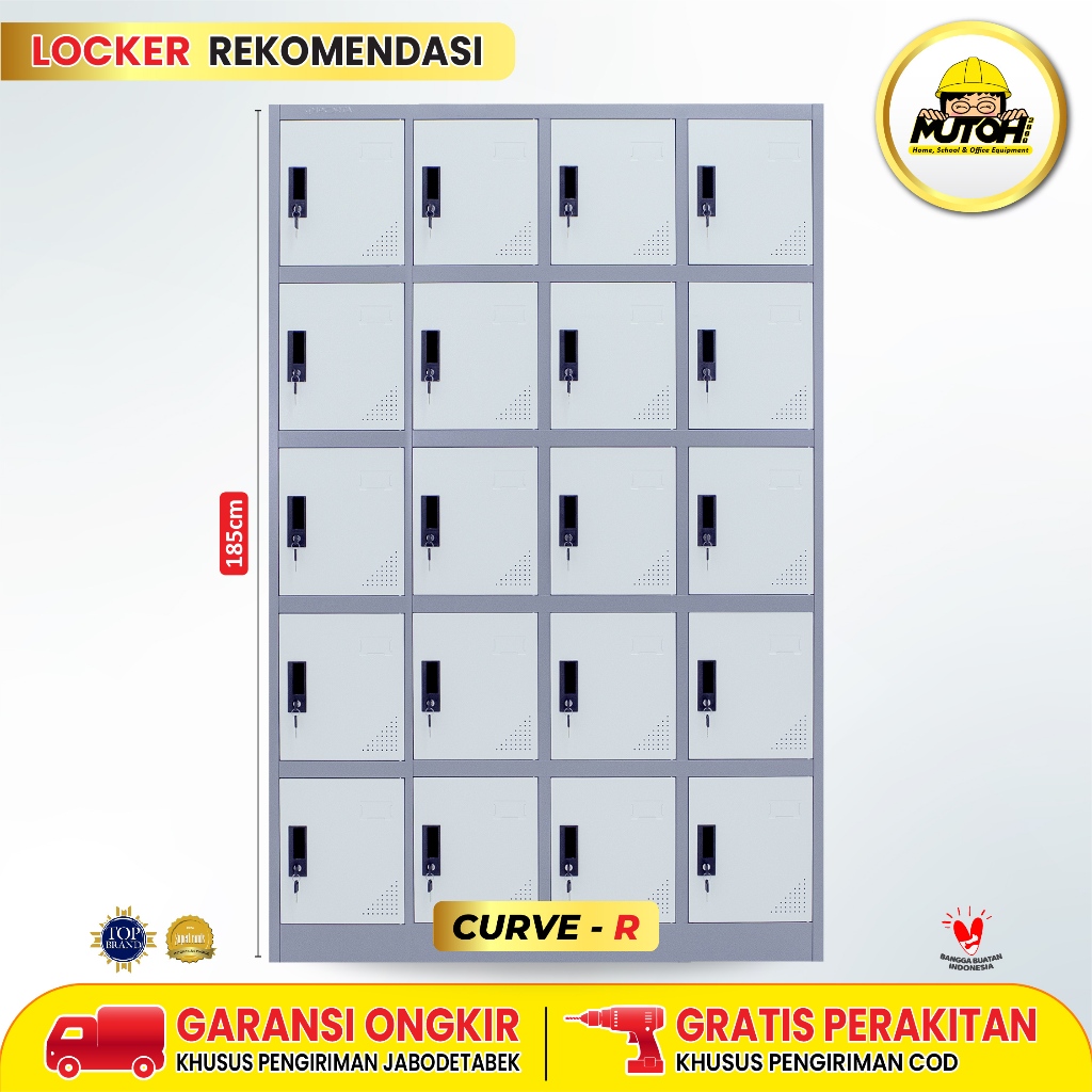 LOKER LOCKER BESI 20 PINTU | MUTOH REKOMENDASI