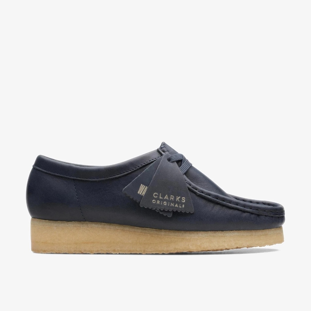 Clarks Wallabee Navy Leather (26168642) Original