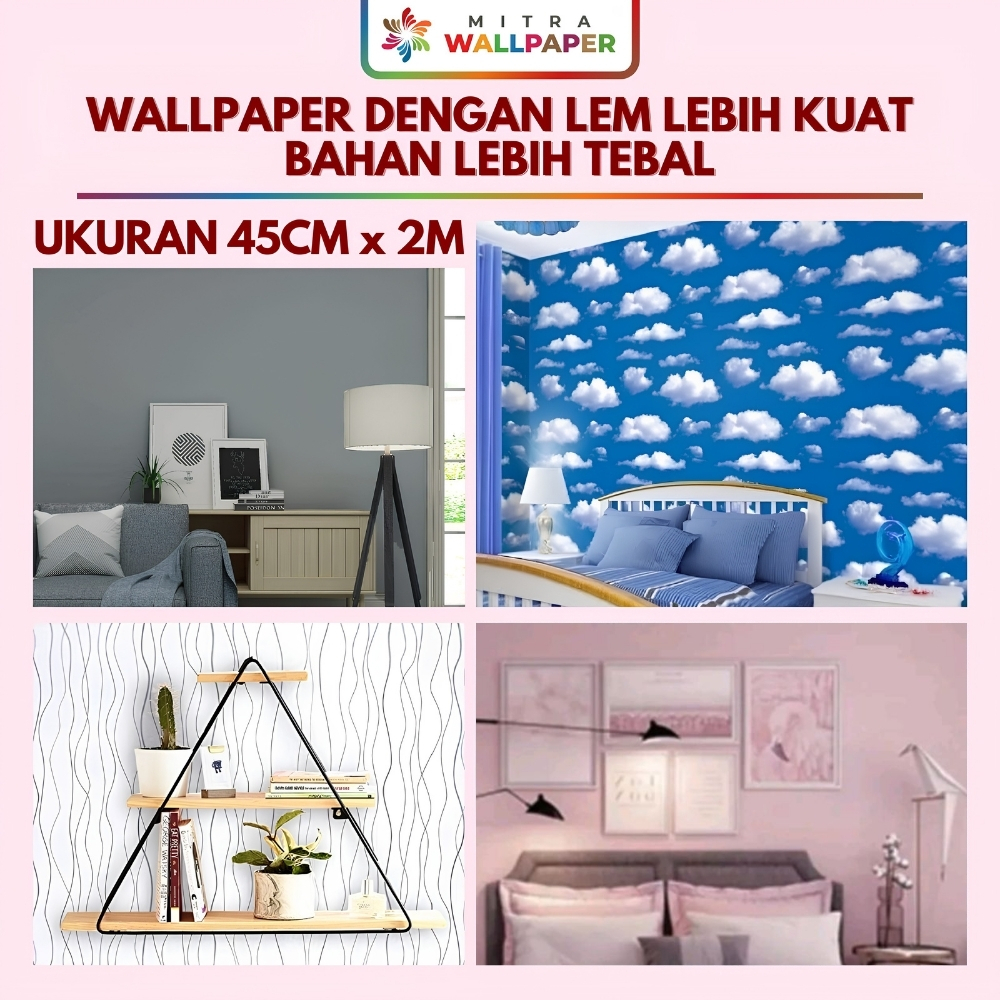 Wallpaper Sticker Dinding Motif Doraemon Walpaper Kamar Tidur Anak Karakter Doraemon Kotak 3D Biru
