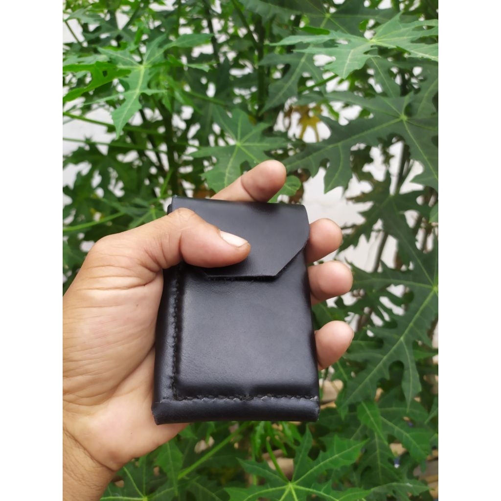 Dompet Pria Kulit asli Sirungan Shadow Wallet Slim Card Holder / Dompet Kartu Minimalis