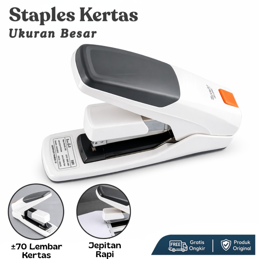 Staples Besar Staples Kertas Tebal 70 Lembar Stapler Jilid Buku Kantor Sekolah Alat Tulis Kantor ATK
