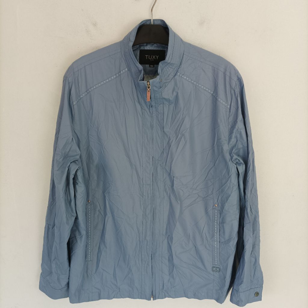 TUXY BLUE CASUAL JAKET PRIA ORIGINAL SECOND SIZE L J107
