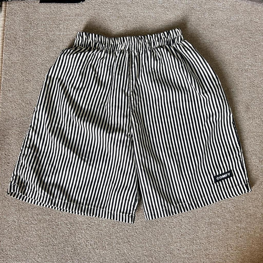 CELANA PENDEK PRIA WANITA KOLOR BOXER MOTIF GARIS GARIS SALUR
