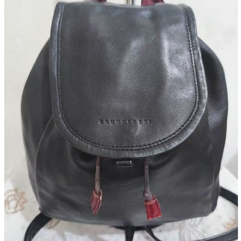 TAS RANSEL WANITA BRUNOROSSI KULIT ASLI SMALL SECOND