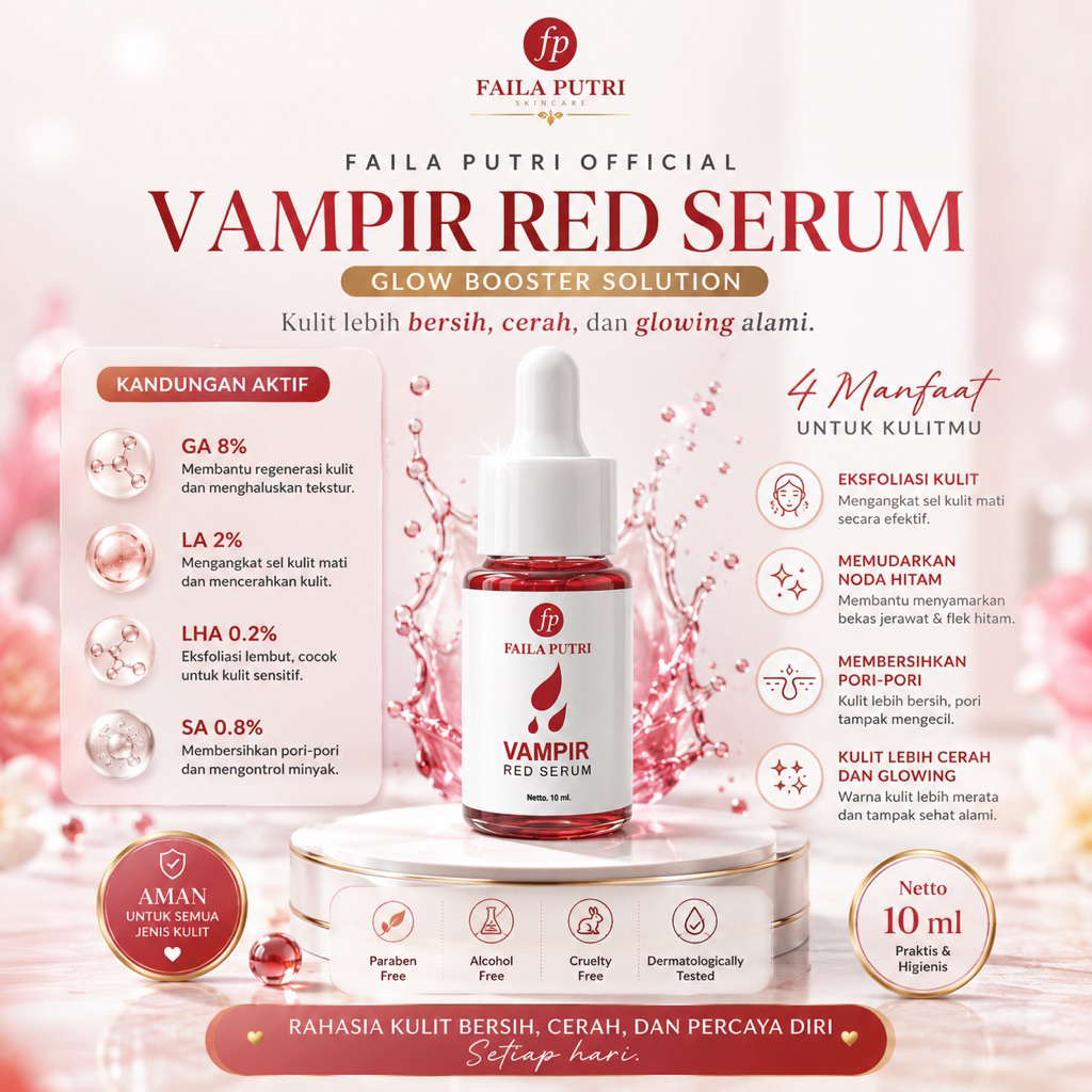 FAILA PUTRI Vampir Red Serum Peeling Serum