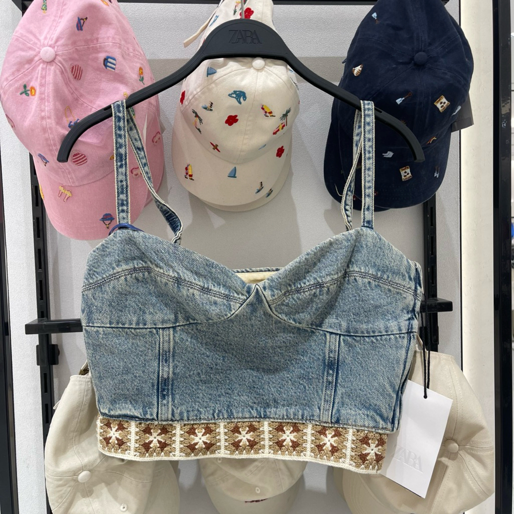 Blouse Top Denim ZARA Women jastip (jasa titip)