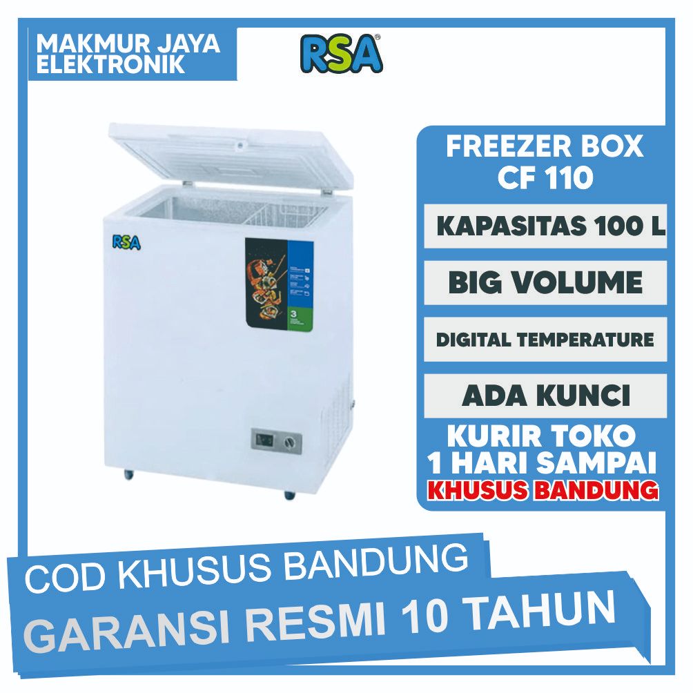 FREEZER RSA CF 100 GARANSI RESMI BARANG BARU