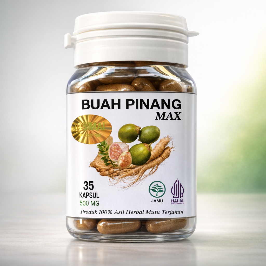 Kapsul Buah Pinang Muda MAX Isi 50 Original Herbal
