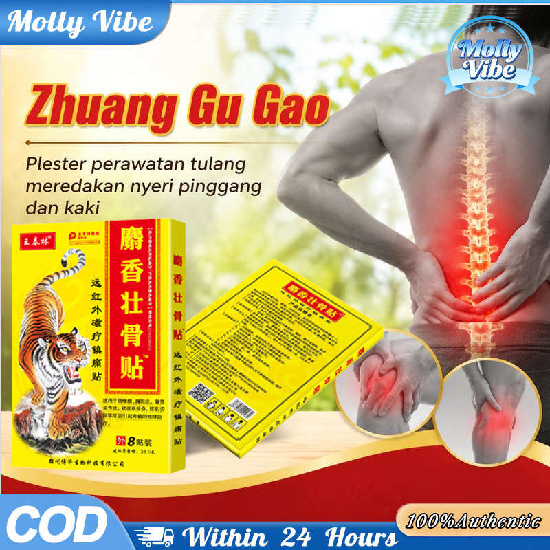 [8PCS] Patch Musk (She Xiang Zhuanggu Gao) - Obat China Meredakan Nyeri Rematik/Artritis/Cedera Otot
