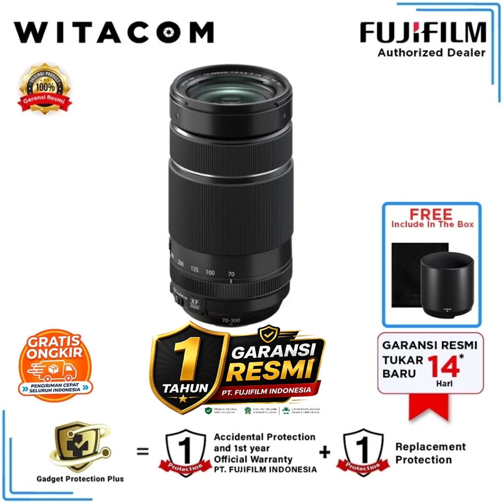 Lensa Fujifilm XF70-300 XF 70-300mm f4-5.6 R LM OIS WR - Garansi Resmi