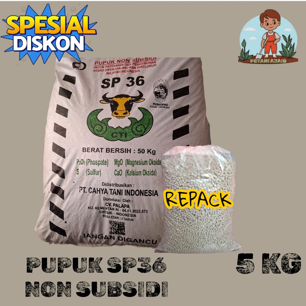 Pupuk Ts Sp-36 Phospate Non Subsidi Repack 5Kg