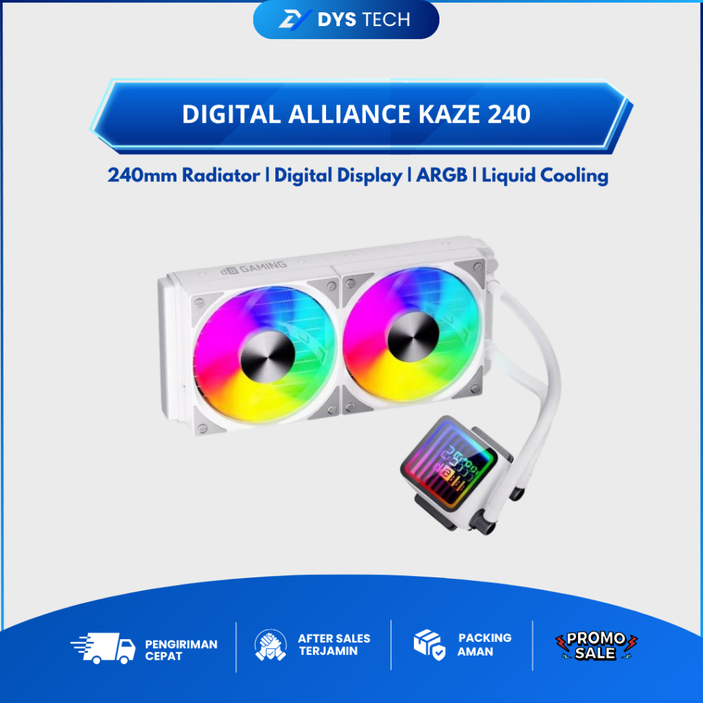Digital Alliance Kaze 240 Digital Celsius ARGB Liquid CPU Cooler