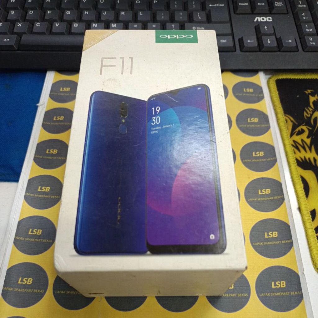 DUS BOX/KOTAK HANDPHONE OPPO F11 ORIGINAL BEKAS