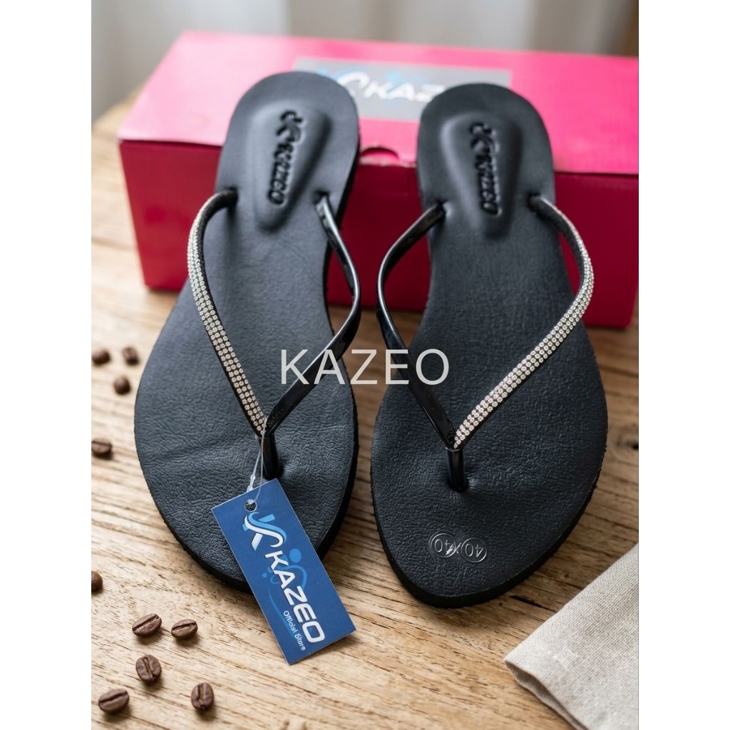 sandal teplek karet masa kini kazeo jepit jeli dagadu