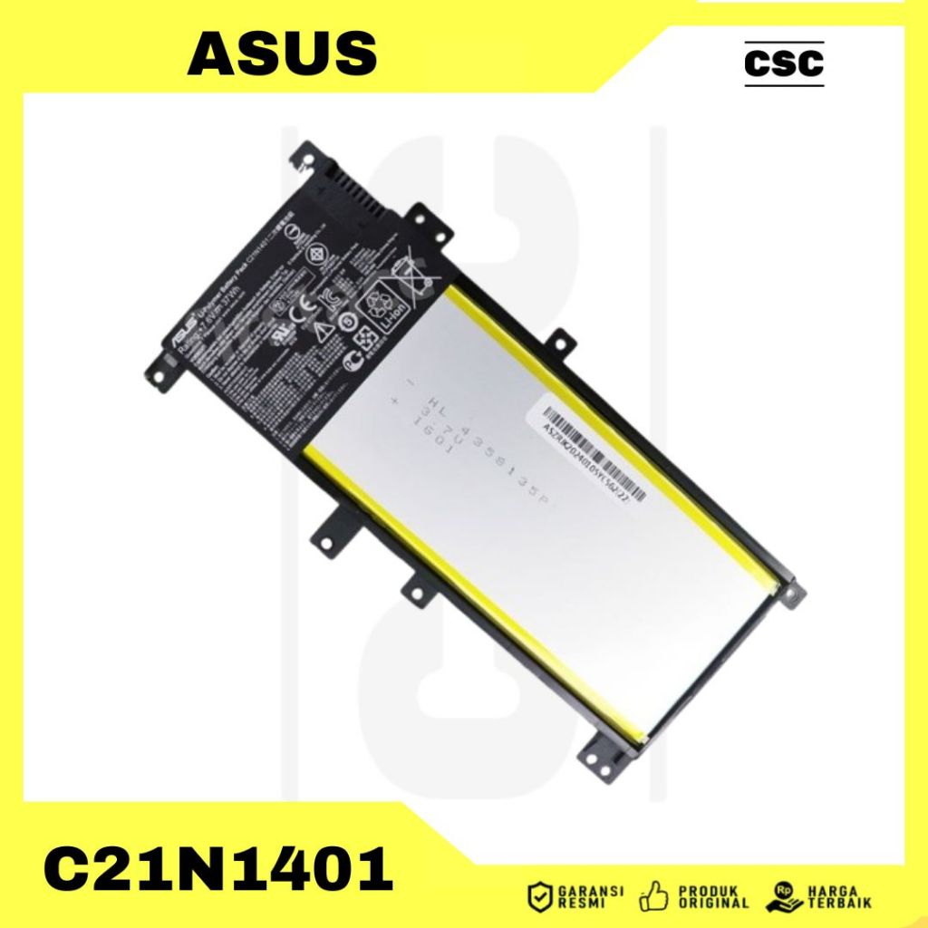 Baterai Laptop Asus A455 A455L A455LD A455LN C21N1401
