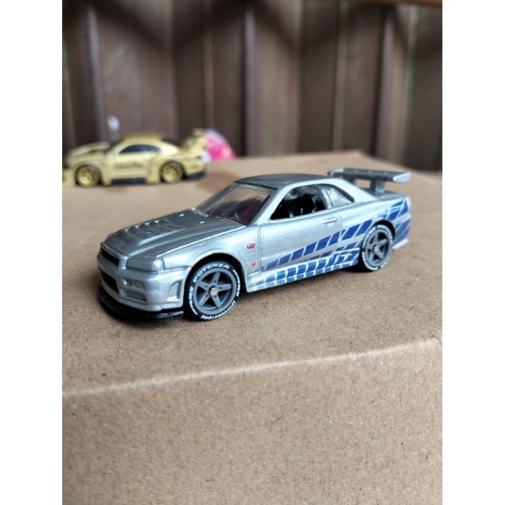 hotwheels loose NISSAN SKYLINE GT-R R34 - ban karet
