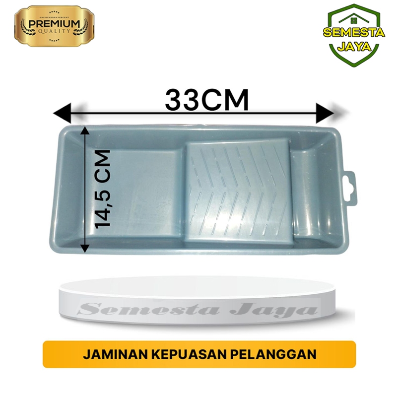 Bak Cat Roll Kecil Baki Cat Mini 4 inch Ember Cat Roll Kapal PVC Tebal