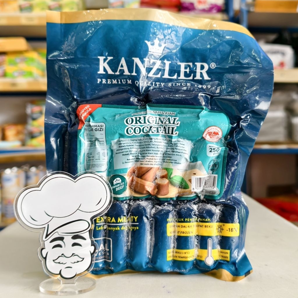 Kanzler Sosis Sapi Cocktail 250Gr / Beef Cocktail Kanzler / Sosis Kanzler