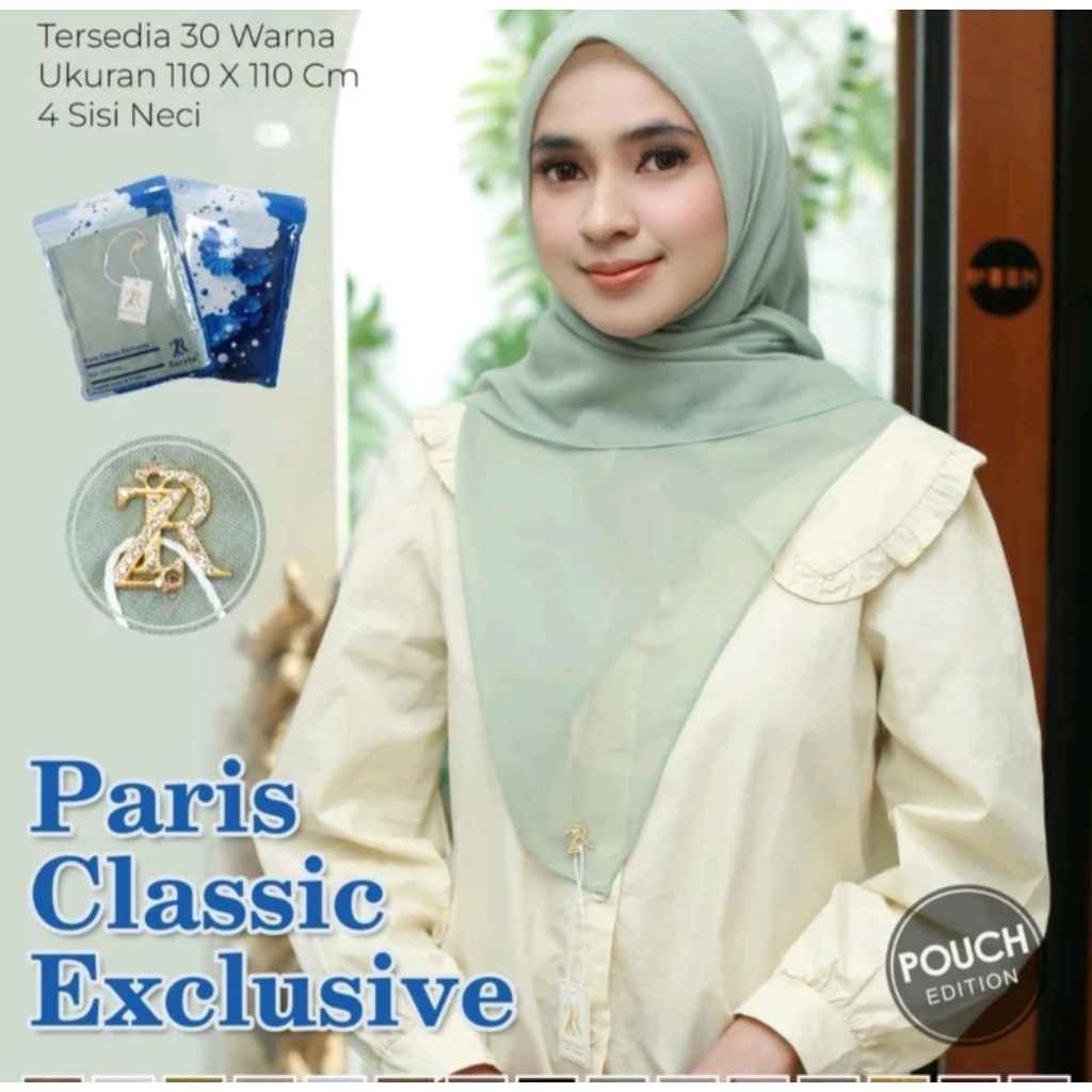 Hijab segiempat polos by Zaryta | Hijab Paris Jadul zaryta terlaris | Hijab segiempat polos Paris cl