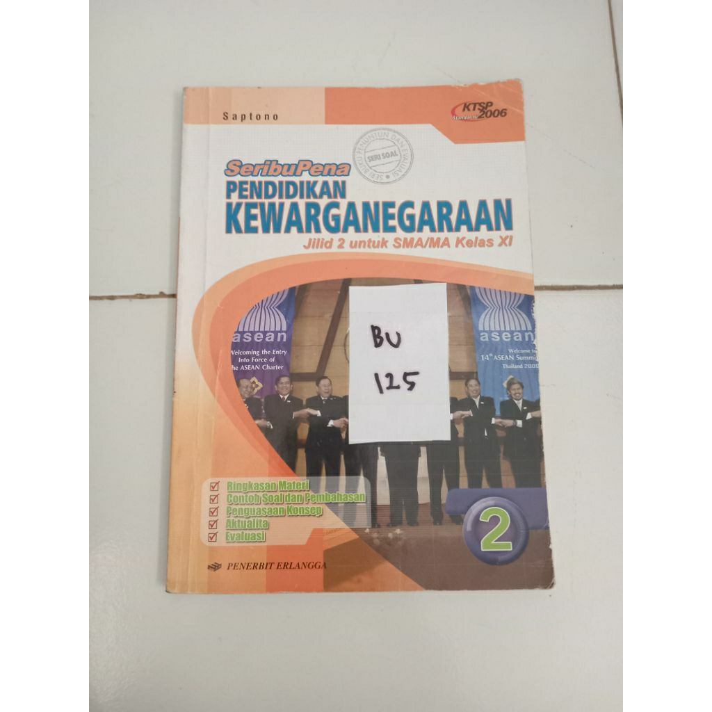 PENDIDIKAN KEWARGANEGARAAN JILID 2 UNTUK SMA/MA KELAS XI (bu125)
