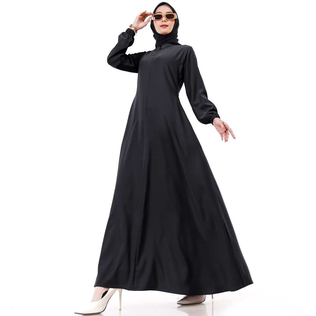 Vinolia Dress Gamis Polos Slim Fit Premium Marbella Silk Barbara Silk