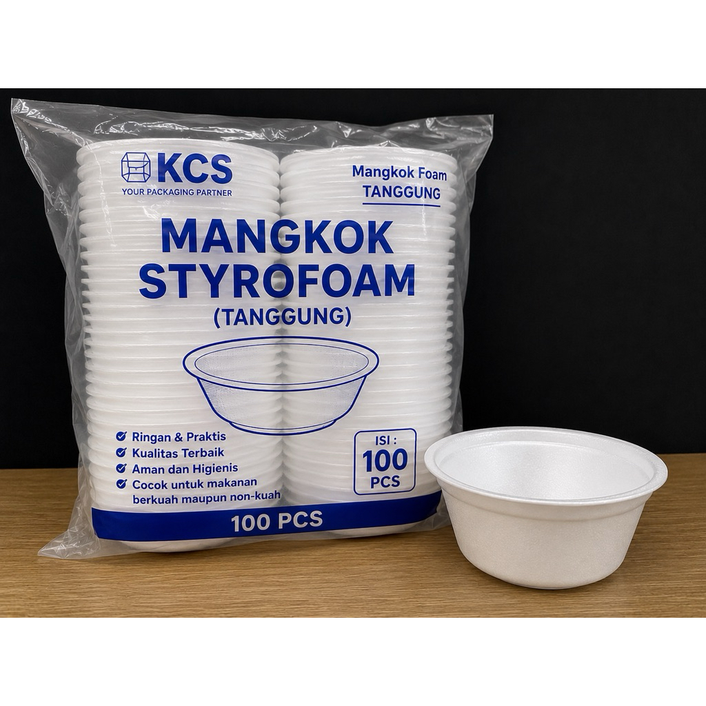 STEROFOAM MANGKOK TANGGUNG/MANGKOK BAKSO/FOAM MANGKOK