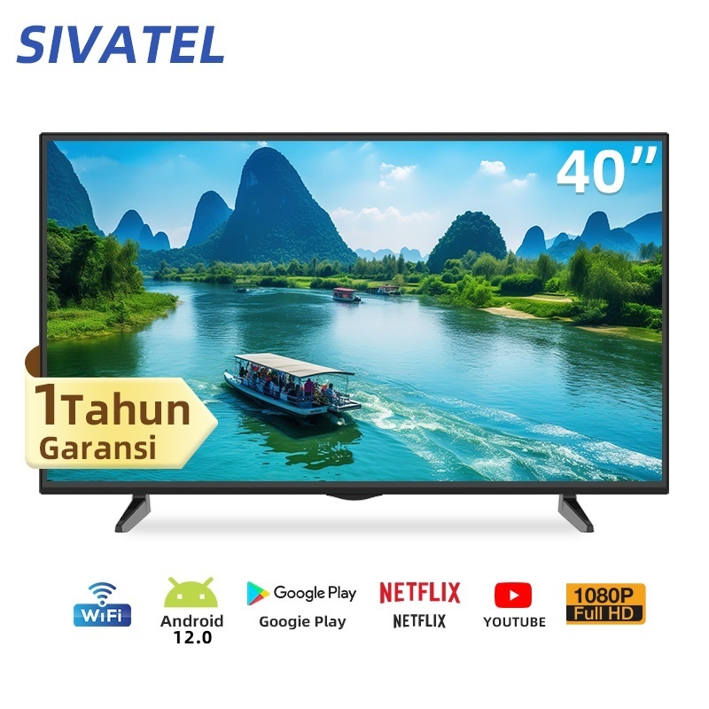 Sivatel Smart TV 40/43 inch FHD Digital TV Android 32 inch LED Televisi