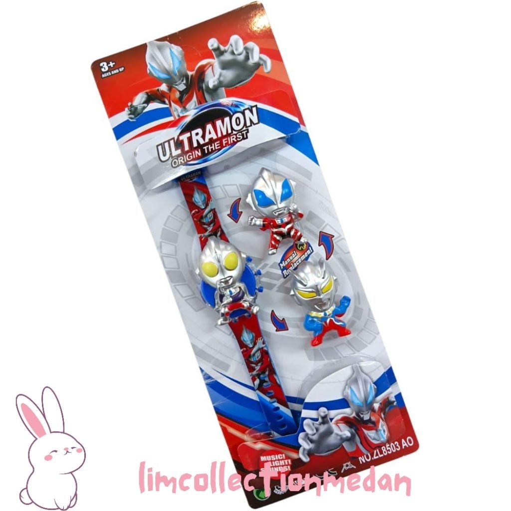Jam Tangan Anak Melody Karakter Ultraman 3in1