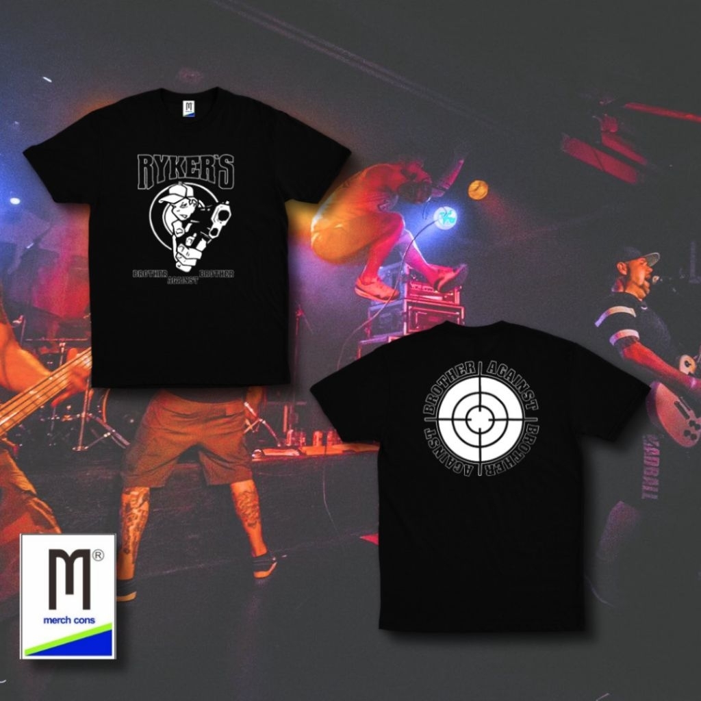 Kaos Band Hardcore Rykers / Tag Merchons Unisex