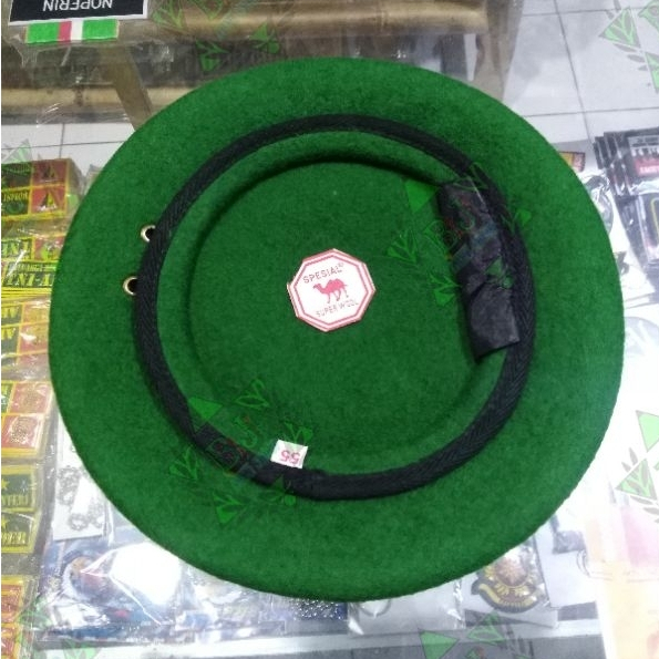 Baret hijau camel merah super wool spesial ekapaksi infantri bekang hub zeni