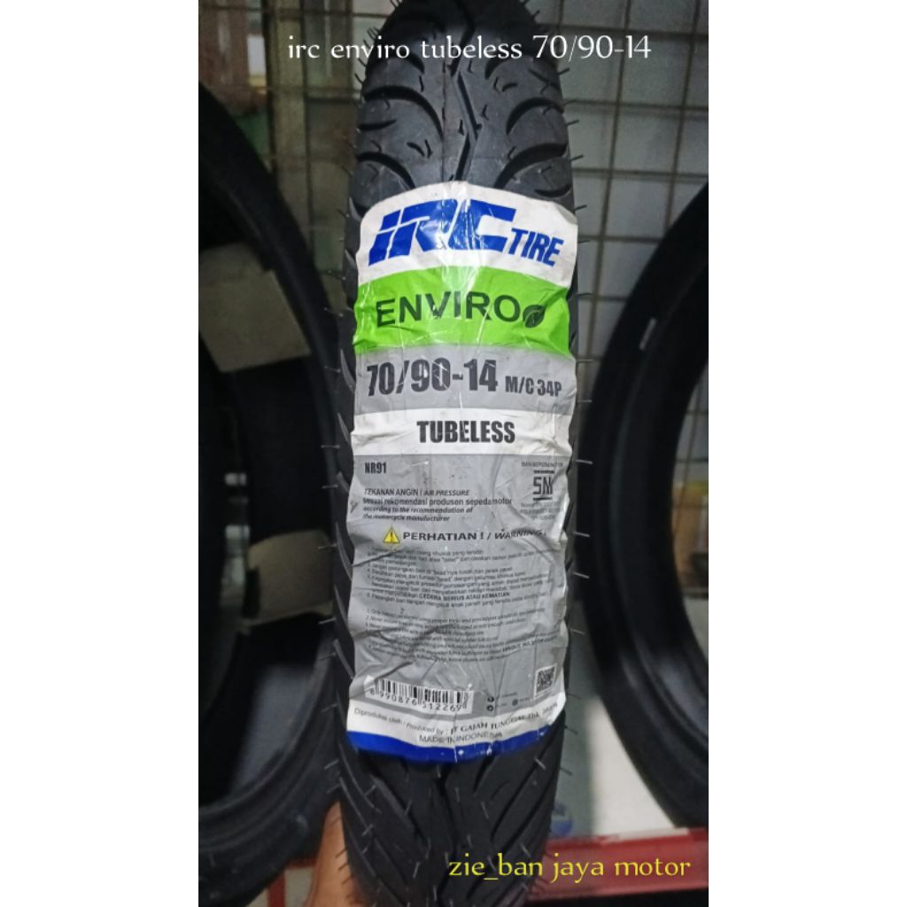 Ban Tubeless IRC Enviro  70/90-14 - free pentil