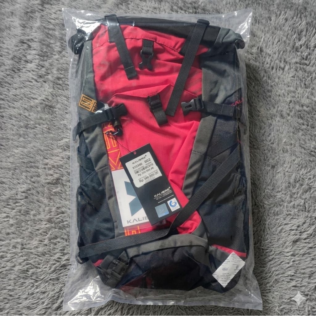 Tas Ransel Backpack Kalibre Striker - Merah Abu