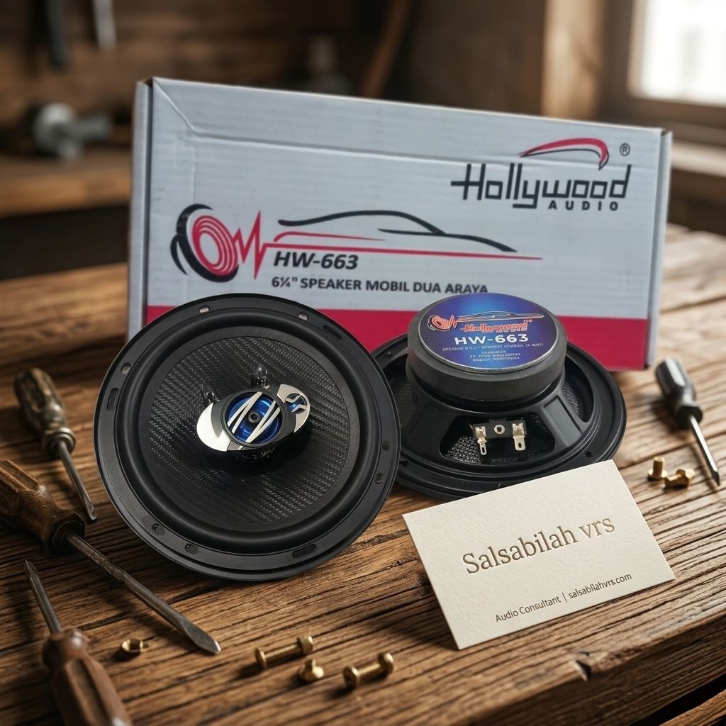 Speaker coaxial Hollywood hw 663 / speaker pintu mobil
